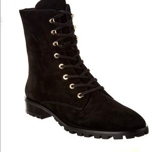 Stuart Weizmann Norrie suede lace-up bootie